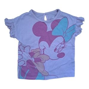 Disney Kids Minnie Mouse Pink Tee | 12–18M | Ruffle Sleeves | 3/20$